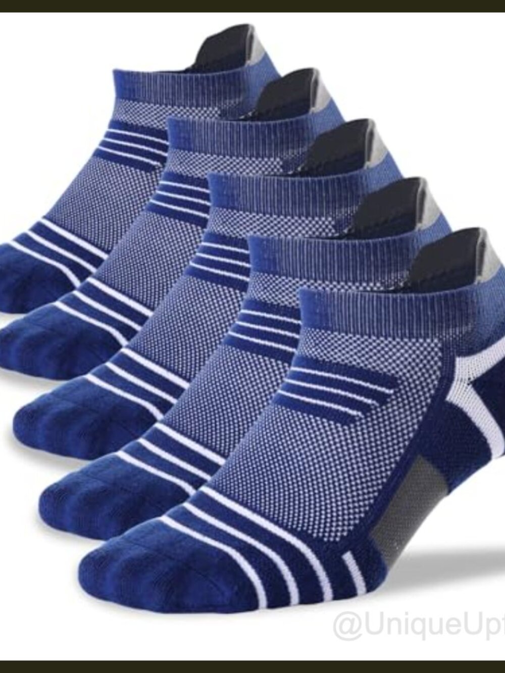 Copper-Infused Ankle Compression Athletic Socks Cushioned Moisture-Wicking
